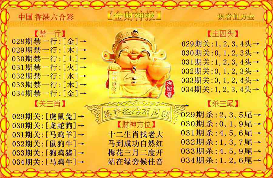 034期金财神[图]